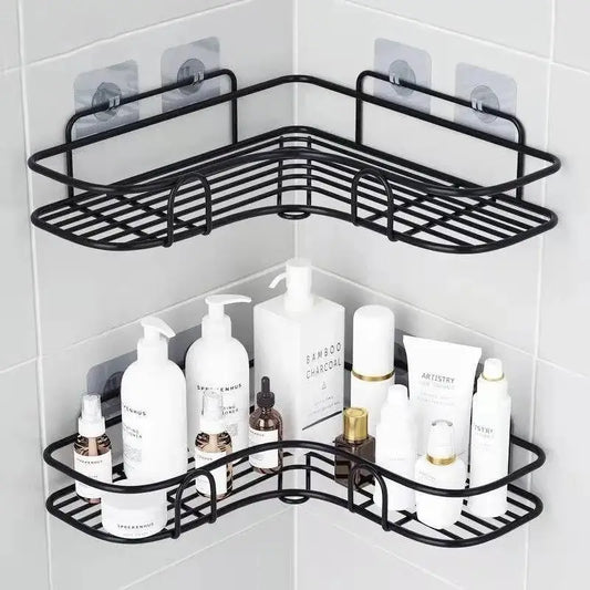 Bathroom Metal Shelves No-Drill Bathroom Organizer Cleaning Supplies Organizer Kitchen Supplies Storage Bathroom Accessories